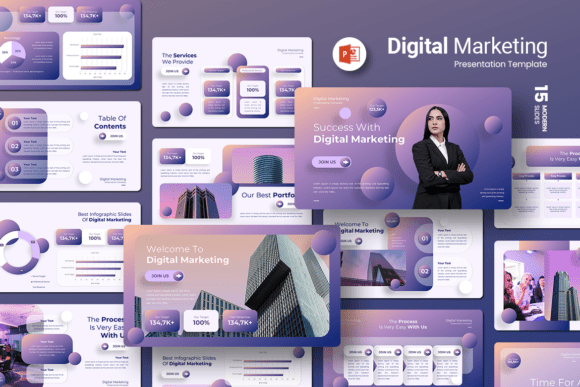 Download Digital Marketing - PowerPoint Template - Powerpoint Collection