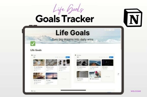 Download Notion Life Goals Mastery Template - Premium Resources