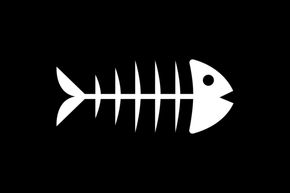 Download Halloween Icon White Fishbone - Fishbone Collection