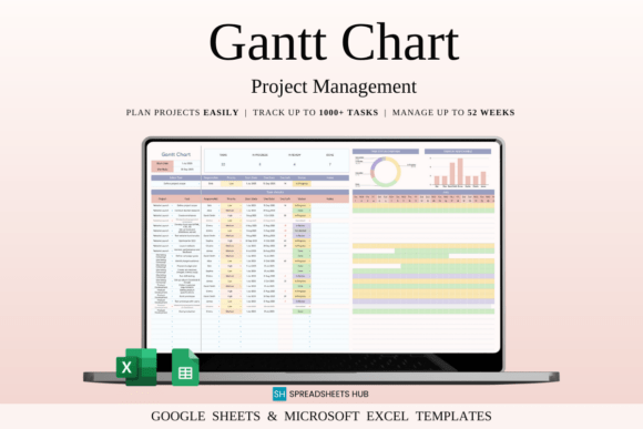 Download Gantt Chart Project Management Template - Management Collection